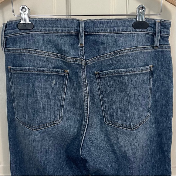 Frame Le Beau Boyfriend Jeans Size 28 Distressed Straight Leg Denim - Picture 7 of 9